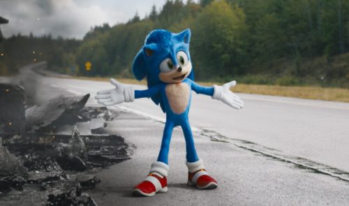 null Sonic (Ben Schwartz) in SONIC THE HEDGEHOG from Paramount Pictures and Sega. Photo Credit: Courtesy Paramount Pictures and Sega of America.